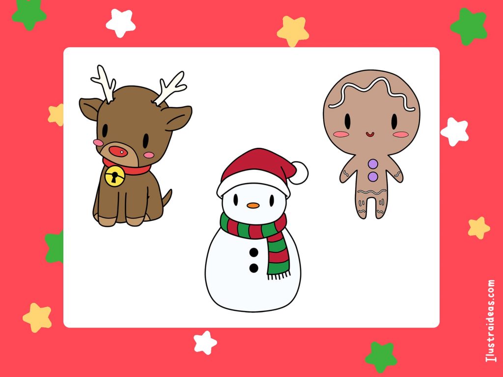dibujos-kawaii-navide-os-ilustraideas