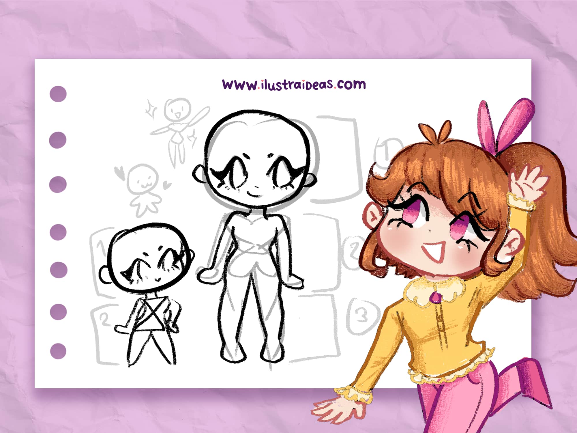 Cómo dibujar chibi (Parte 2 - Cuerpo)